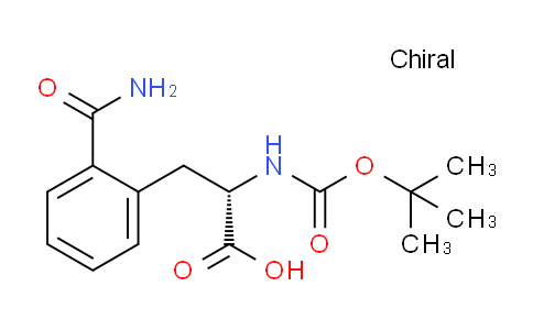CAS No. 959573-27-4, (S)-2-((tert-Butoxycarbonyl)amino)-3-(2-carbamoylphenyl)propanoic acid