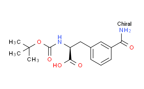 CAS No. 943449-15-8, (S)-2-((tert-Butoxycarbonyl)amino)-3-(3-carbamoylphenyl)propanoic acid