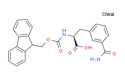 CAS No. 959573-22-9, (S)-2-((((9H-fluoren-9-yl)methoxy)carbonyl)amino)-3-(3-carbamoylphenyl)propanoic acid