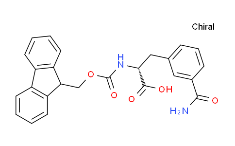 CAS No. 1217637-40-5, (R)-2-((((9H-Fluoren-9-yl)methoxy)carbonyl)amino)-3-(3-carbamoylphenyl)propanoic acid