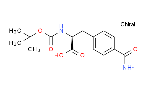 CAS No. 205126-71-2, (S)-2-((tert-Butoxycarbonyl)amino)-3-(4-carbamoylphenyl)propanoic acid