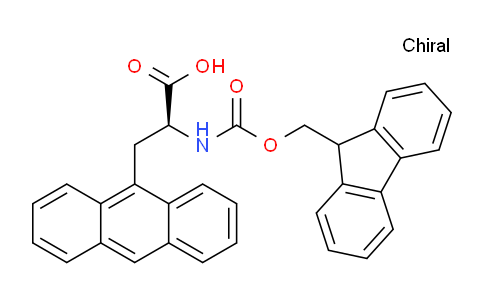 CAS No. 268734-27-6, (S)-2-((((9H-Fluoren-9-yl)methoxy)carbonyl)amino)-3-(anthracen-9-yl)propanoic acid