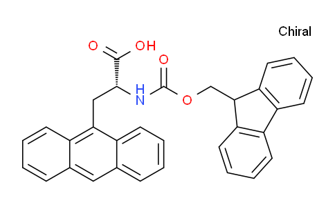 CAS No. 268733-63-7, (R)-2-((((9H-Fluoren-9-yl)methoxy)carbonyl)amino)-3-(anthracen-9-yl)propanoic acid
