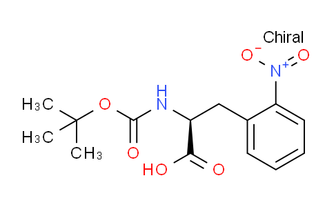 CAS No. 185146-84-3, (S)-2-((tert-Butoxycarbonyl)amino)-3-(2-nitrophenyl)propanoic acid