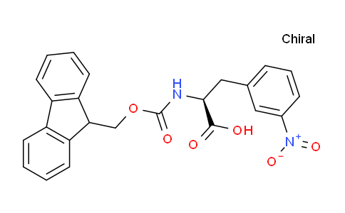CAS No. 206060-42-6, (S)-2-((((9H-Fluoren-9-yl)methoxy)carbonyl)amino)-3-(3-nitrophenyl)propanoic acid