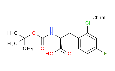 CAS No. 1213887-81-0, (S)-2-((tert-Butoxycarbonyl)amino)-3-(2-chloro-4-fluorophenyl)propanoic acid