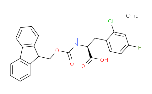 CAS No. 1217789-59-7, (S)-2-((((9H-Fluoren-9-yl)methoxy)carbonyl)amino)-3-(2-chloro-4-fluorophenyl)propanoic acid