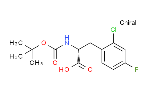 CAS No. 1056934-68-9, (R)-2-((tert-Butoxycarbonyl)amino)-3-(2-chloro-4-fluorophenyl)propanoic acid