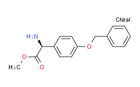 CAS No. 908066-52-4, (S)-Methyl 2-amino-2-(4-(benzyloxy)phenyl)acetate