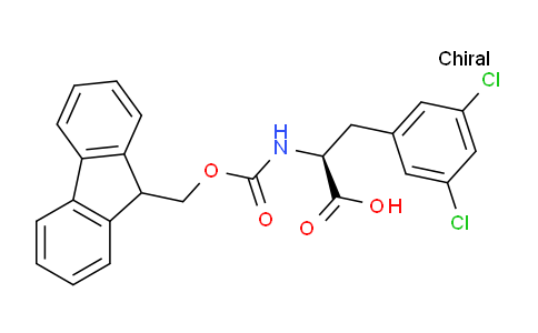 CAS No. 1260605-95-5, (S)-2-((((9H-fluoren-9-yl)methoxy)carbonyl)amino)-3-(3,5-dichlorophenyl)propanoic acid