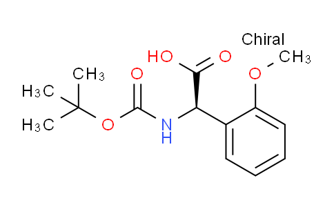 CAS No. 1217786-73-6, (R)-2-((tert-Butoxycarbonyl)amino)-2-(2-methoxyphenyl)acetic acid