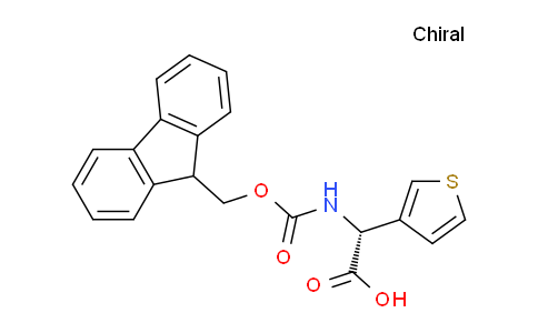 CAS No. 1217774-71-4, (R)-2-((((9H-fluoren-9-yl)methoxy)carbonyl)amino)-2-(thiophen-3-yl)acetic acid