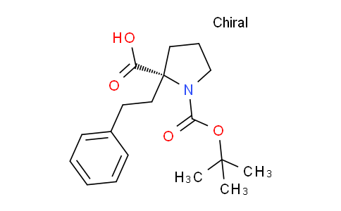 CAS No. 959576-65-9, (S)-1-(tert-Butoxycarbonyl)-2-phenethylpyrrolidine-2-carboxylic acid