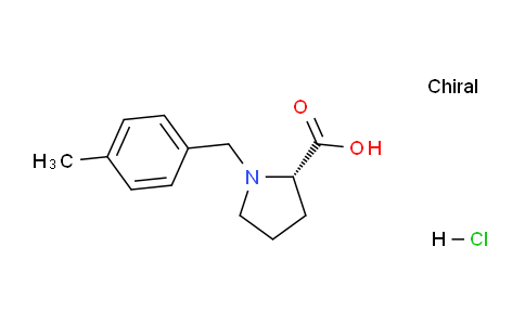 CAS No. 1049742-28-0, (S)-1-(4-Methylbenzyl)pyrrolidine-2-carboxylic acid hydrochloride