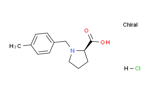 CAS No. 1217789-18-8, (R)-1-(4-Methylbenzyl)pyrrolidine-2-carboxylic acid hydrochloride