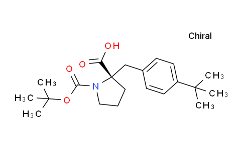 CAS No. 1217855-87-2, (S)-1-(tert-butoxycarbonyl)-2-(4-(tert-butyl)benzyl)pyrrolidine-2-carboxylic acid