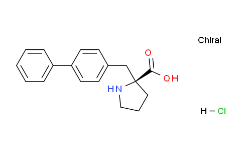CAS No. 1217722-65-0, (S)-2-([1,1'-Biphenyl]-4-ylmethyl)pyrrolidine-2-carboxylic acid hydrochloride
