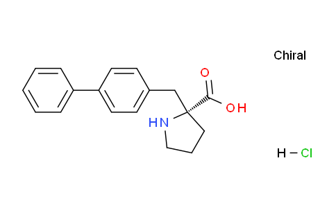 CAS No. 1049728-81-5, (R)-2-([1,1'-Biphenyl]-4-ylmethyl)pyrrolidine-2-carboxylic acid hydrochloride