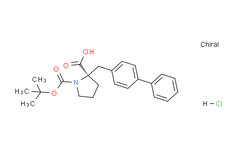 CAS No. 959576-43-3, (R)-2-([1,1'-Biphenyl]-4-ylmethyl)-1-(tert-butoxycarbonyl)pyrrolidine-2-carboxylic acid hydrochloride