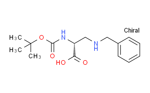 CAS No. 1217614-58-8, (R)-3-(benzylamino)-2-((tert-butoxycarbonyl)amino)propanoic acid