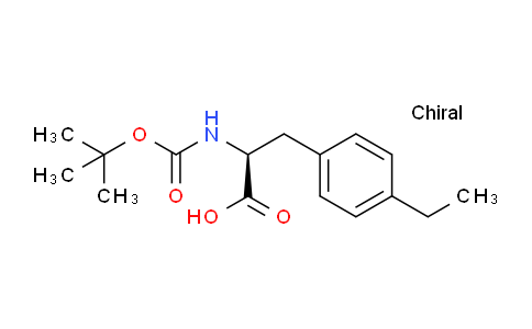 CAS No. 261380-34-1, (S)-2-((tert-Butoxycarbonyl)amino)-3-(4-ethylphenyl)propanoic acid