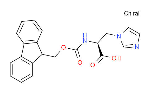 CAS No. 1217687-87-0, (S)-2-((((9H-fluoren-9-yl)methoxy)carbonyl)amino)-3-(1H-imidazol-1-yl)propanoic acid