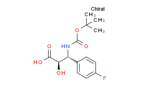 CAS No. 1217696-35-9, (2R,3R)-3-((tert-butoxycarbonyl)amino)-3-(4-fluorophenyl)-2-hydroxypropanoic acid