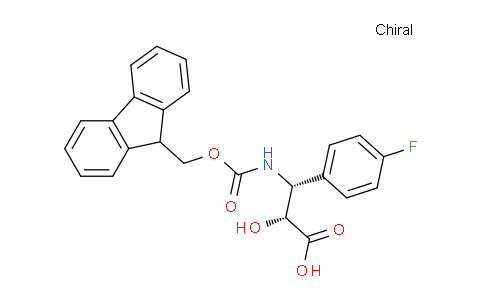 CAS No. 1217694-49-9, (2R,3R)-3-((((9H-fluoren-9-yl)methoxy)carbonyl)amino)-3-(4-fluorophenyl)-2-hydroxypropanoic acid