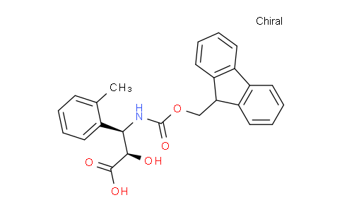 CAS No. 1217724-38-3, (2R,3R)-3-((((9H-Fluoren-9-yl)methoxy)carbonyl)amino)-2-hydroxy-3-(o-tolyl)propanoic acid