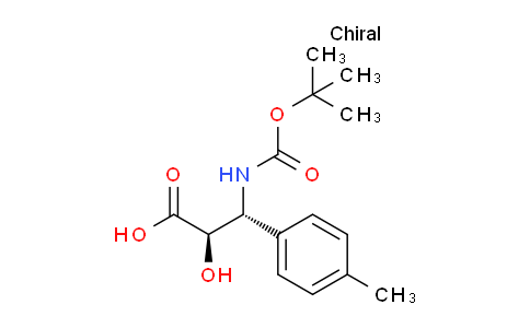 CAS No. 1217647-86-3, (2R,3R)-3-((tert-Butoxycarbonyl)amino)-2-hydroxy-3-(p-tolyl)propanoic acid