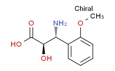 CAS No. 1217840-92-0, (2R,3R)-3-Amino-2-hydroxy-3-(2-methoxyphenyl)propanoic acid