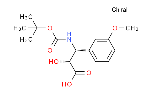 CAS No. 1217672-32-6, (2R,3R)-3-((tert-Butoxycarbonyl)amino)-2-hydroxy-3-(3-methoxyphenyl)propanoic acid