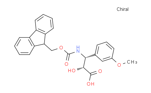 CAS No. 1217620-43-3, (2R,3R)-3-((((9H-Fluoren-9-yl)methoxy)carbonyl)amino)-2-hydroxy-3-(3-methoxyphenyl)propanoic acid