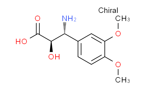 CAS No. 1217718-26-7, (2R,3R)-3-Amino-3-(3,4-dimethoxyphenyl)-2-hydroxypropanoic acid