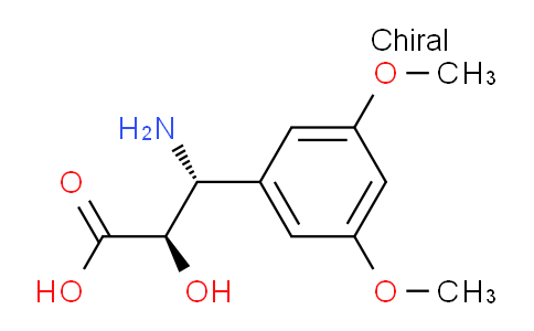 CAS No. 1217726-90-3, (2R,3R)-3-Amino-3-(3,5-dimethoxyphenyl)-2-hydroxypropanoic acid