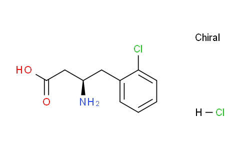 CAS No. 331763-53-2, (R)-3-Amino-4-(2-chlorophenyl)butanoicacidhydrochloride