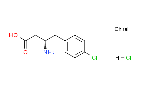CAS No. 331763-58-7, (S)-3-Amino-4-(4-chlorophenyl)butanoic acid hydrochloride