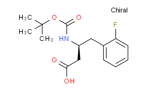 CAS No. 218608-99-2, (S)-3-((tert-Butoxycarbonyl)amino)-4-(2-fluorophenyl)butanoic acid
