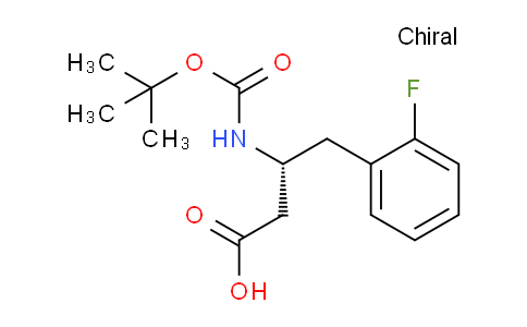 CAS No. 218608-98-1, (R)-3-((tert-Butoxycarbonyl)amino)-4-(2-fluorophenyl)butanoic acid