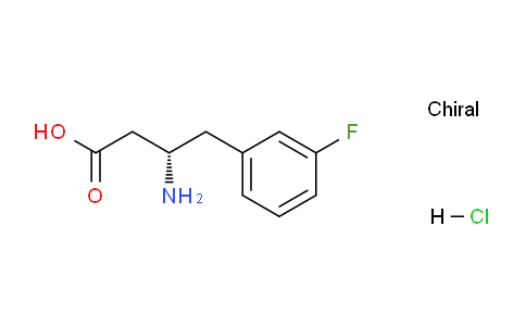 CAS No. 331763-64-5, (S)-3-amino-4-(3-fluorophenyl)butanoic acid hydrochloride
