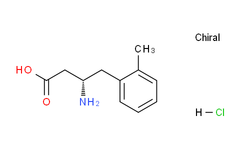 CAS No. 331763-79-2, (S)-3-amino-4-(o-tolyl)butanoic acid hydrochloride