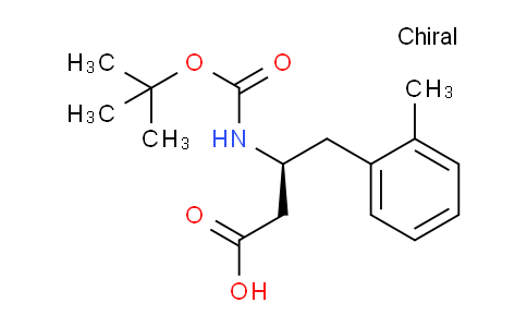 CAS No. 270062-90-3, (S)-3-((tert-Butoxycarbonyl)amino)-4-(o-tolyl)butanoic acid