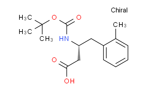 CAS No. 269398-80-3, (R)-3-((tert-Butoxycarbonyl)amino)-4-(o-tolyl)butanoic acid
