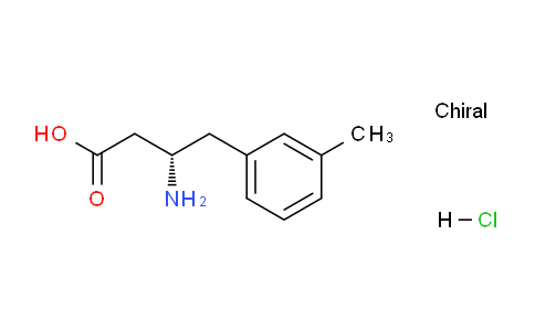 CAS No. 331846-93-6, (S)-3-Amino-4-(m-tolyl)butanoic acid hydrochloride