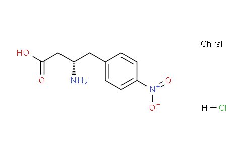 CAS No. 331763-77-0, (S)-3-amino-4-(4-nitrophenyl)butanoic acid hydrochloride