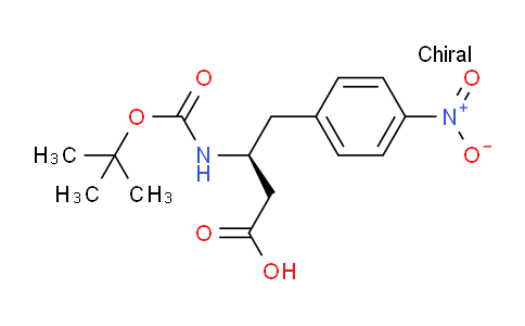CAS No. 127106-71-2, (S)-3-((tert-Butoxycarbonyl)amino)-4-(4-nitrophenyl)butanoic acid
