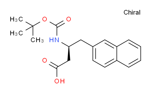 CAS No. 219297-11-7, (S)-3-((tert-Butoxycarbonyl)amino)-4-(naphthalen-2-yl)butanoic acid