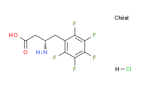 CAS No. 331847-07-5, (S)-3-amino-4-(perfluorophenyl)butanoic acid hydrochloride