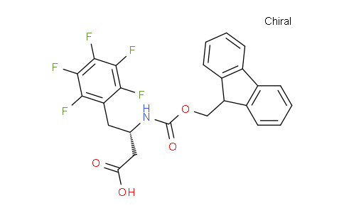 CAS No. 270063-43-9, (S)-3-((((9H-Fluoren-9-yl)methoxy)carbonyl)amino)-4-(perfluorophenyl)butanoic acid