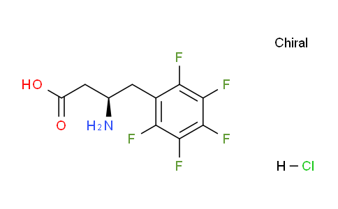 CAS No. 331847-08-6, (R)-3-amino-4-(perfluorophenyl)butanoic acid hydrochloride